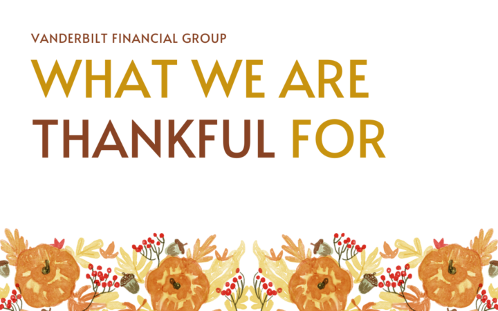 What VFG is Thankful For